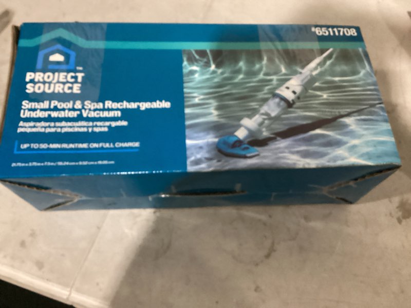 Condition photo showing As Is for project source 7.5-inches handheld pool vacuum