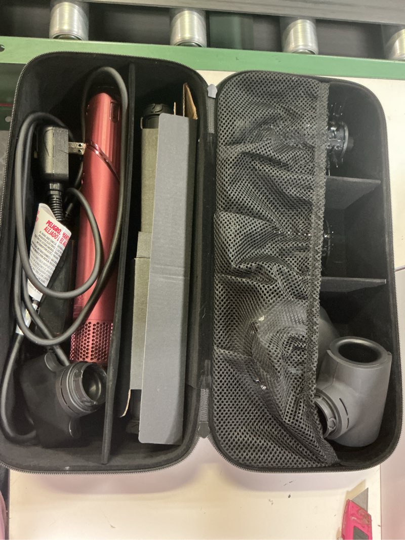 Condition photo showing Good Condition for shark flexstyle air styling & drying system, powerful hair dryer brush & multi-styler with auto-wrap curlers, diffuser, paddle brush, round brush, concentrator attachment, black cherry, hd457cr black cherry limited edition