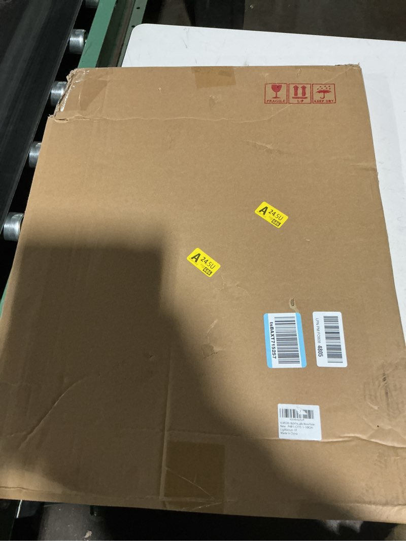 light walnut 18x24 - single frame - rustic woodgrain 18 x 24 poster frame with plexiglass for wall g