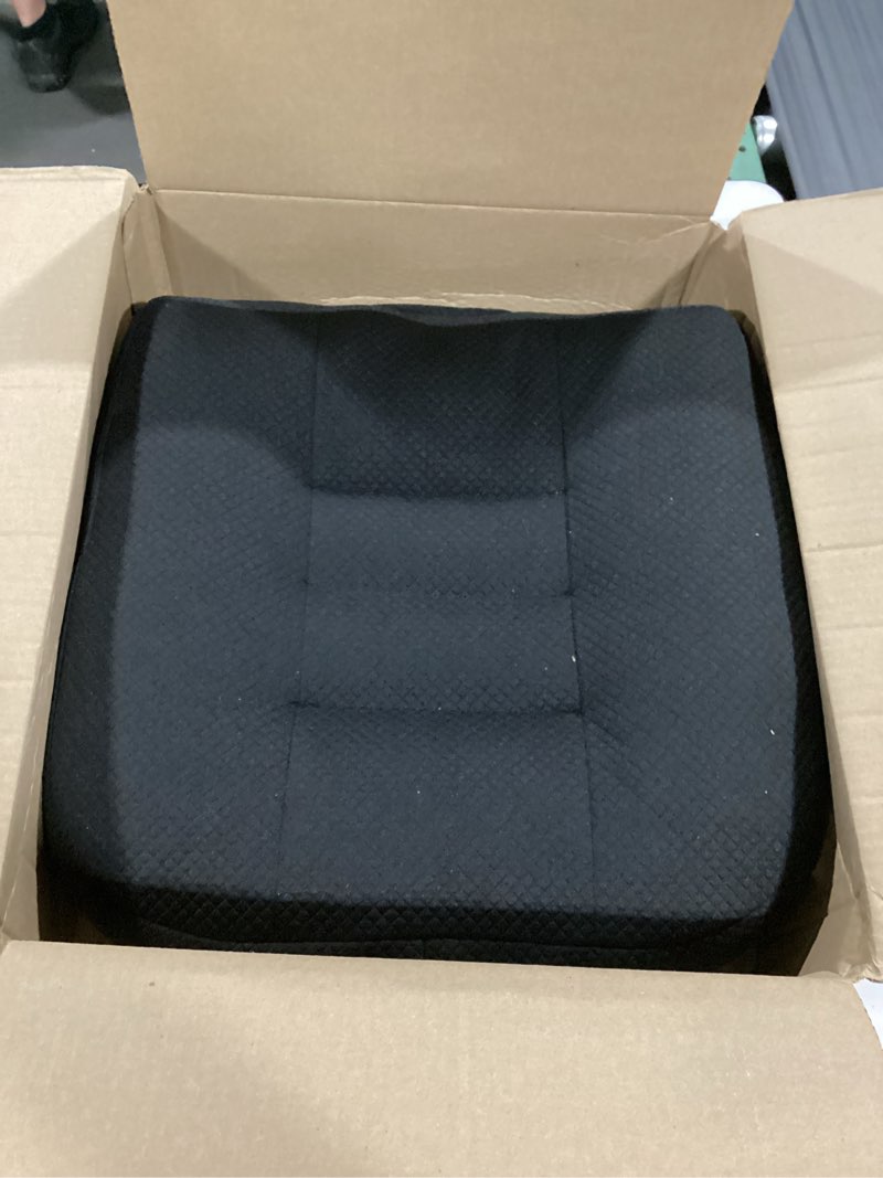 Condition photo showing Good Condition for srutirbo car booster seat cushion raise the height for short people driving hip (tailbone) and lower cack fatigue relief suitable for trucks, cars, suvs, office chairs, wheelchairs (pure black)
