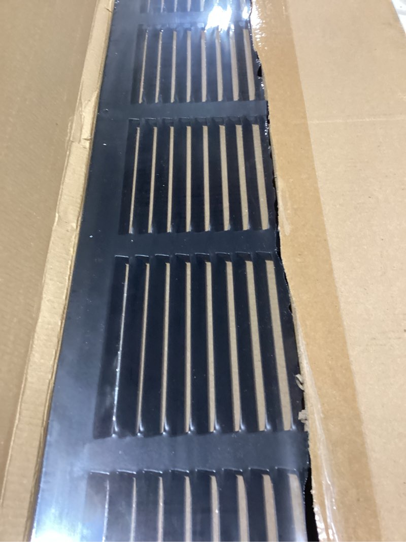 Condition photo showing New/Like New for 30"w X 8"h Steel Return Air Grilles - Sidewall and Ceiling - HVAC Duct Cover - Black [Outer Dimensions: 31.75"w X 9.75"h] 30 X 8 Black