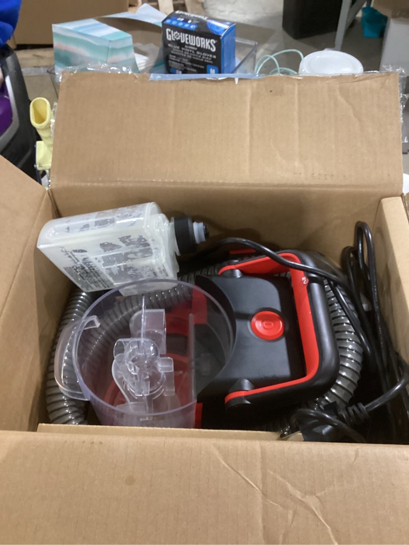 Condition photo showing As Is for Dirt Devil Portable Spot Cleaner Machine for Carpet and Upholstery, Powerful Suction Spot Cleaning Machine with Versatile Tools, Pair with Dirt Devil Portable Spot Cleaner Solution