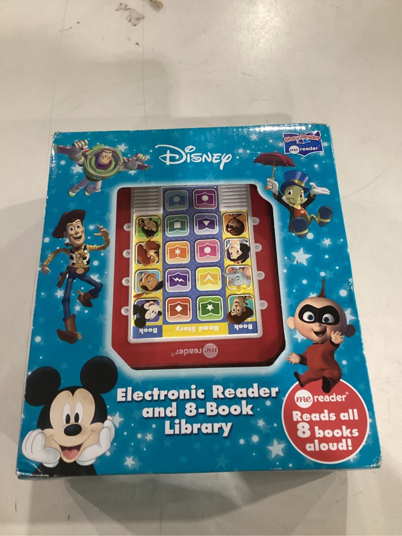 Condition photo showing New/Like New for not tested**** disney - mickey mouse, toy story and more! me reader electronic reader 8 book sound library- pi kids