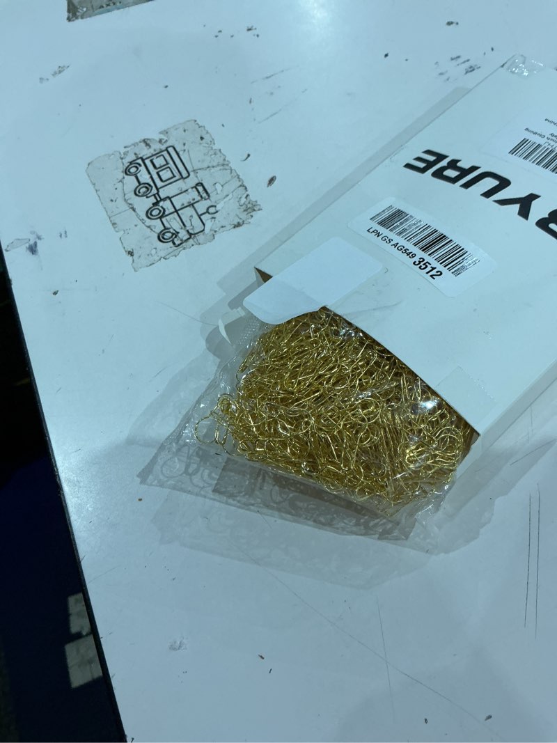 Condition photo showing As Is for 1000 pieces 22 mm/0.87 inch gold safety pins clothing tag pins metal gourd safety pins bulb pin calabash pin bead needle for diy craft home accessories