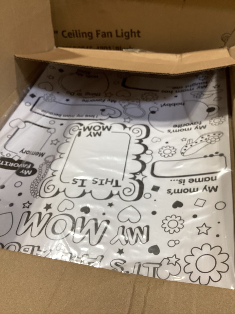 Condition photo showing Good Condition for fun express color your own all about mom poster, 30 piece class pack, crafts for mother's day