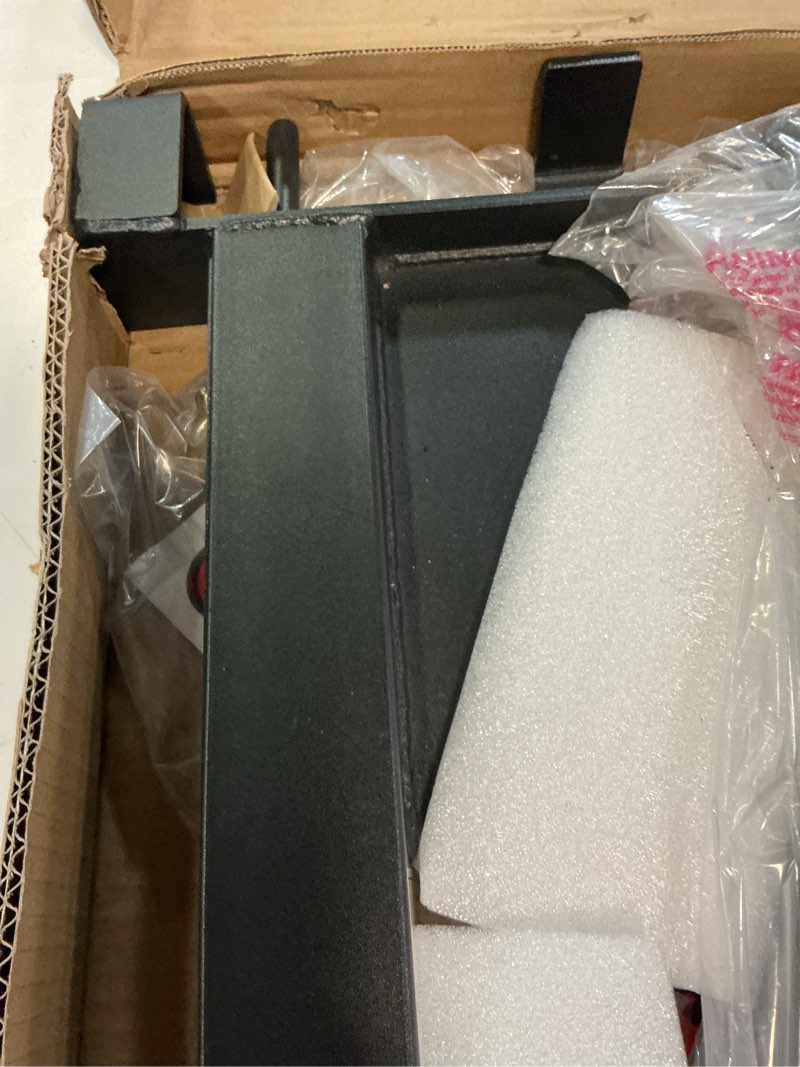 Condition photo showing As Is for cap barbell power racks and attachments safety catches black
