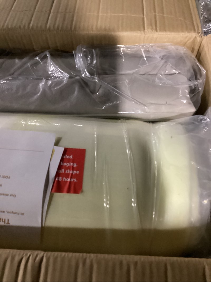 Condition photo showing item condition for 79" ×59" Vegan Leather Baby Play Mat, 1.2" Thicken Foam Waterproof Playmat for Infants and Toddlers, Padded & Cushioned Playpen Mat for 79x59 Playpens, Grey Grey 79"×59"×1.2"