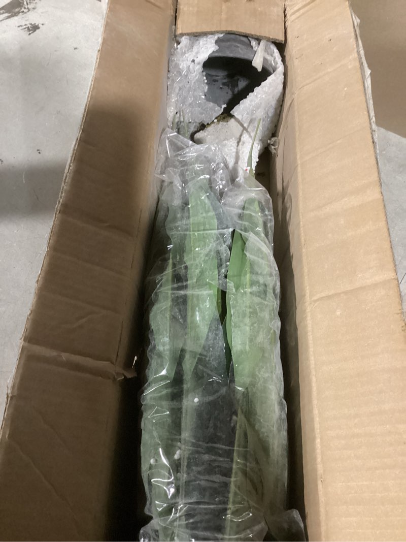 Condition photo showing Good Condition for 27" H Sansevieria Snake Plant - Artificial Agave – Green Color– with Pot – from MOMO Plant Agave 27Inch-2.3 FT