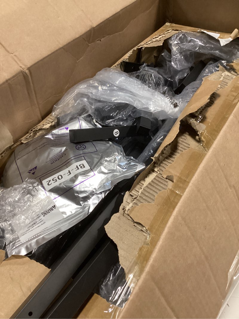 Condition photo showing As Is for Full Size Modern Floating Bed Frame with Smart LED Lights, USB Charging Station, Sturdy Metal Platform, No Box Spring Needed, and Easy Assembly Full LED Strip