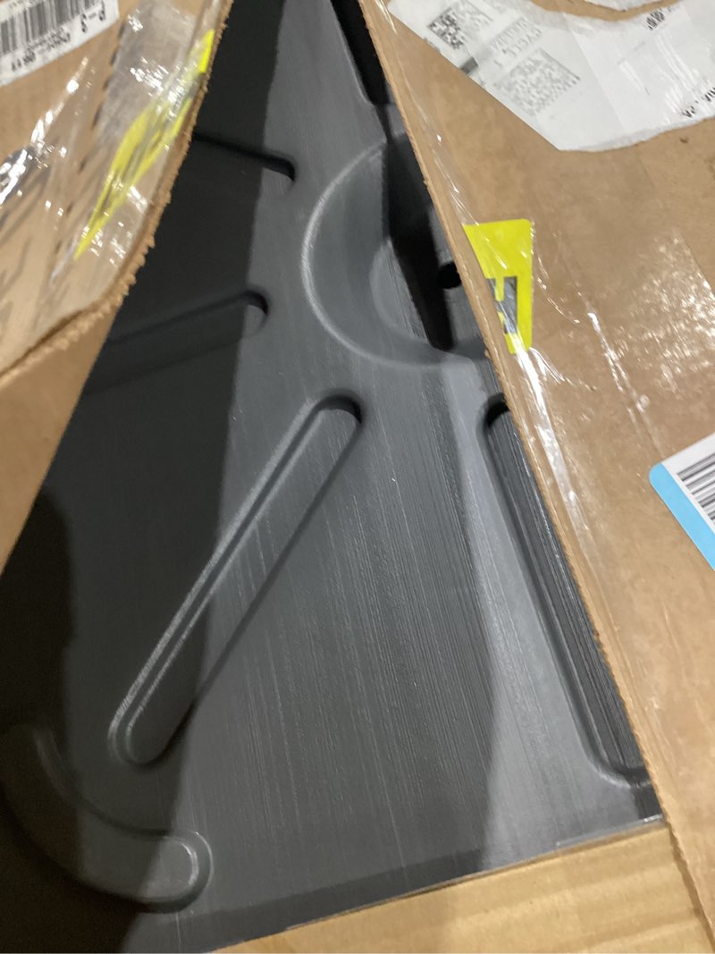 Condition photo showing Good Condition for us weight 40 pound umbrella base - weighted umbrella base for use with patio table – heavy duty base- 4” stem accommodates 1”-1.5” pole sizes - grey gray