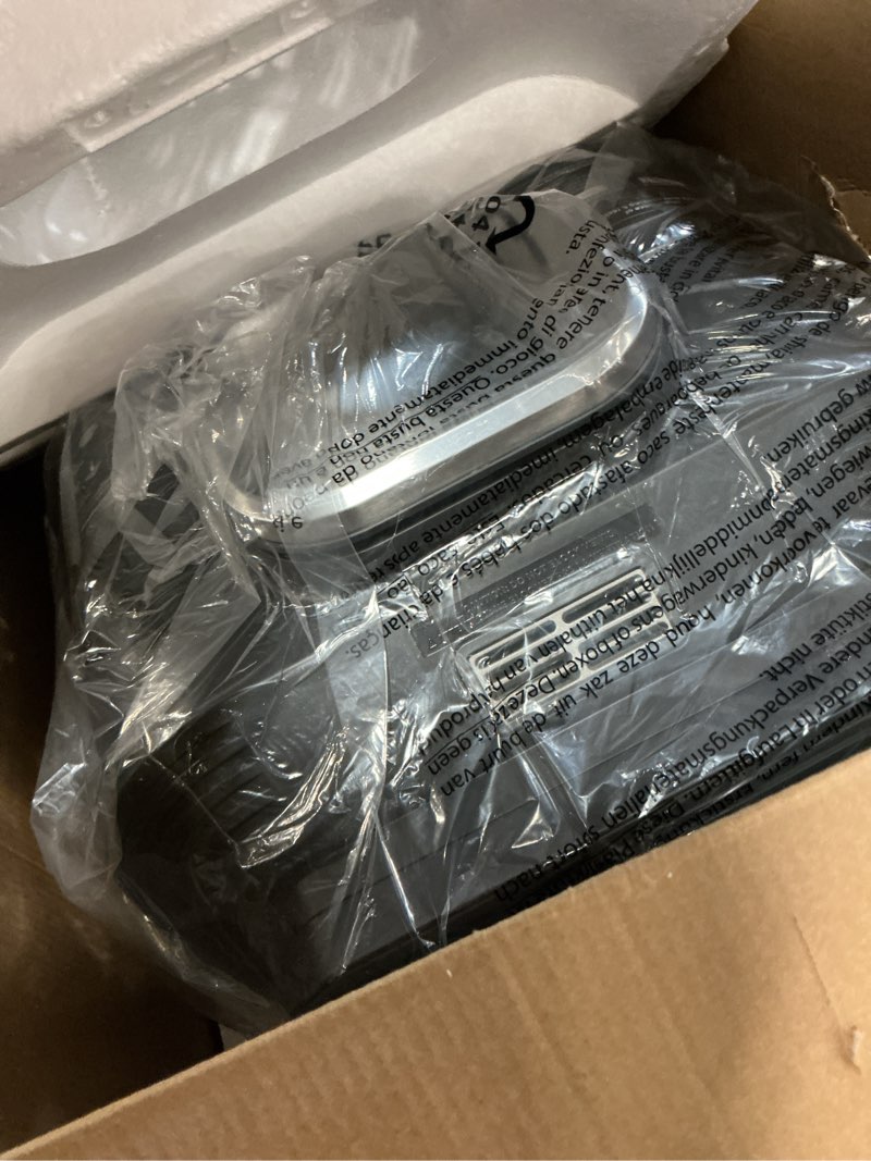 Condition photo showing Good Condition for ninja dg551 foodi smart xl 6-in-1 indoor grill with air fry, roast, bake, broil, & dehydrate, foodi smart thermometer, 2nd generation, black/silver 6-in-1 with thermometer