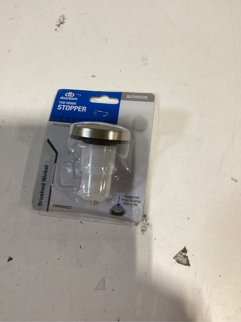 dearborn touch toe stopper - brushed nickel
