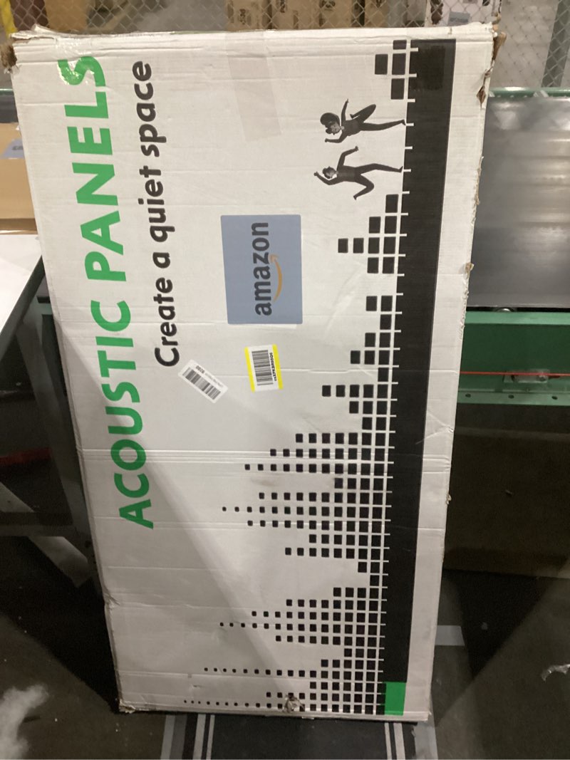 Condition photo showing New/Like New for 10 Pack Large Acoustic Panels,48 x 24 x 0.4 Inch Sound Proof Foam Panels for Walls?Premium Noise Dampening Panels,Sound Panels for Media Room, Office and Studio,Black 10 Pack Black