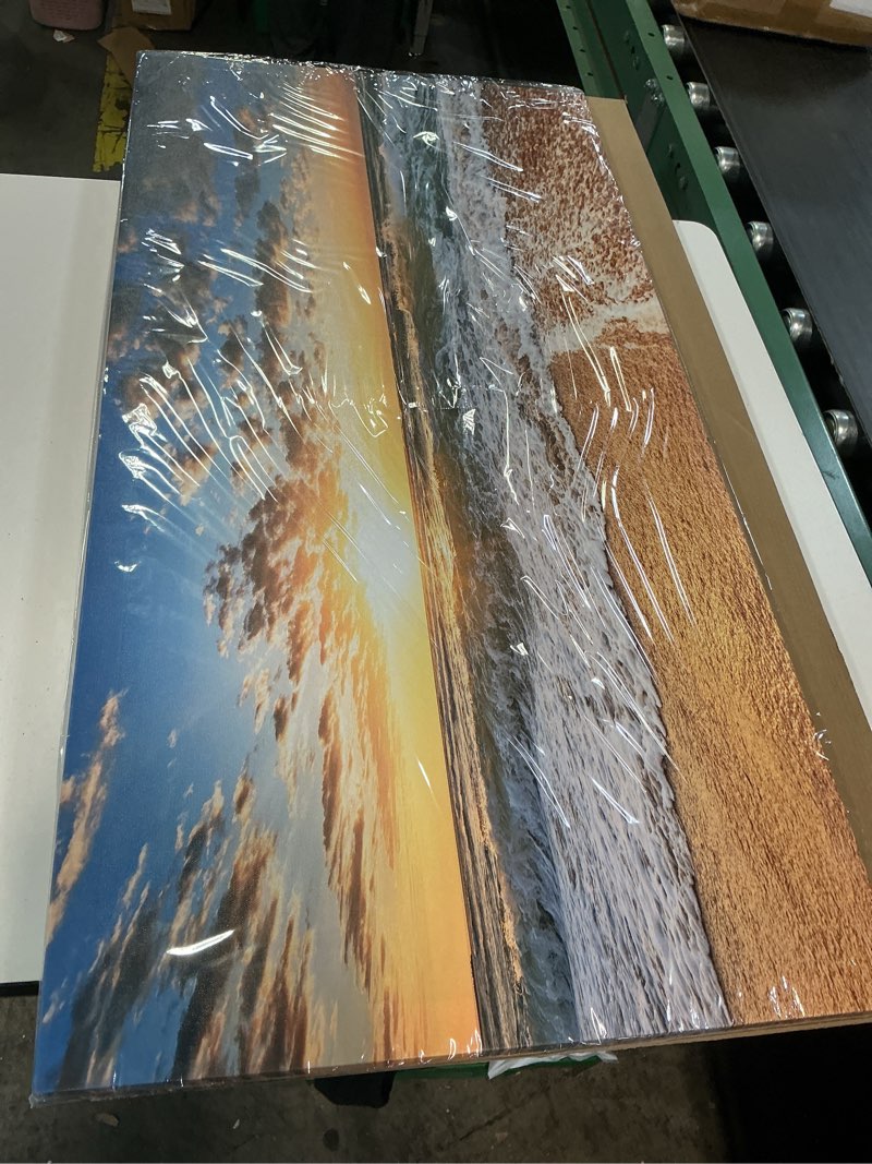 Condition photo showing Good Condition for sea and shore horizontal wall art