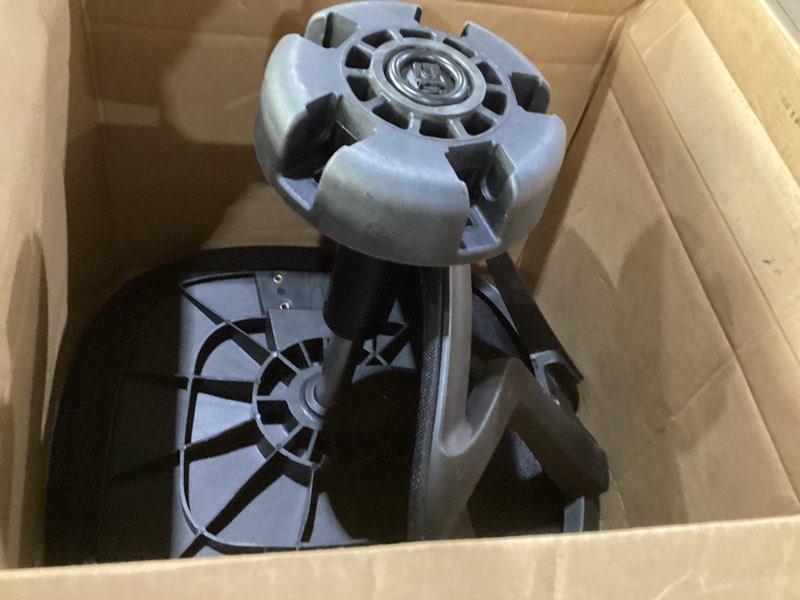 Condition photo showing As Is for Similar to stock photo missing arms!!! Amazon Basics Mesh Mid-Back Adjustable-Height 360-Degree Swivel Office Desk Chair with Armrests, Lumbar Support and Easy to Assemble, Black