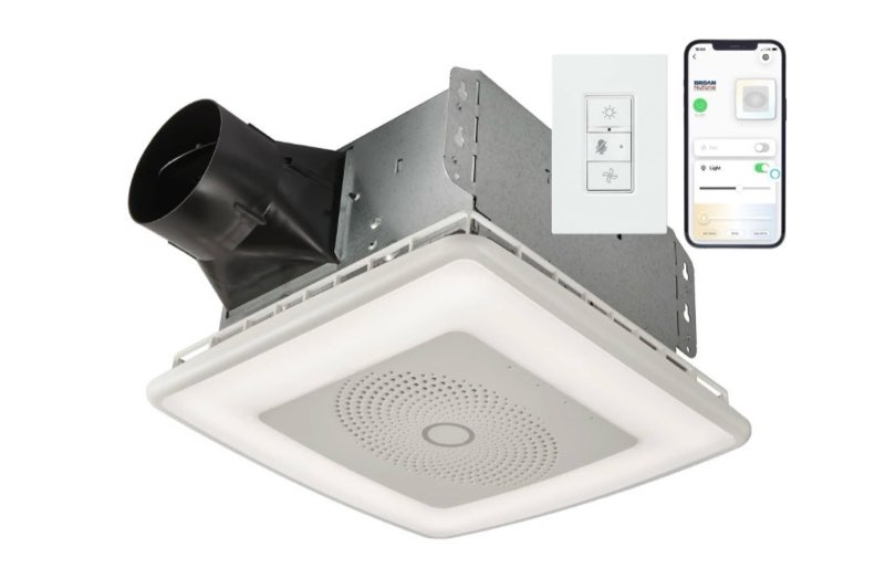 Broan Vc110cct 110 Cfm 1.5 Sone Ceiling Mounted Bath Fan - White