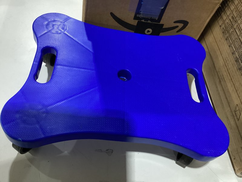 Condition photo showing Good Condition for Simular to stock photoChampion Sports Scooter Board – Choice of Handles or No Handles, Durable Plastic Scooters for Youth Gym & PE Class, Indoor & Outdoor Play, Non-Marring Wheels, Multiple Sizes & Colors Assorted (Yellow or Blue) 12 Inch (No Handles)