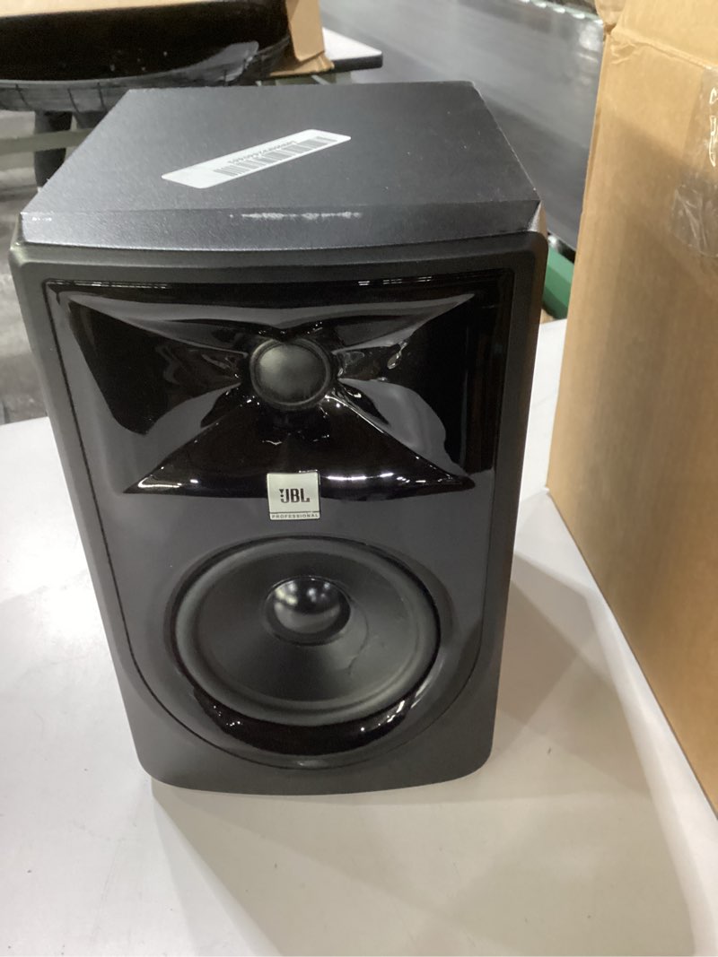 Condition photo showing As Is for NOT TESTED JBL Professional 305PMkII 5-Inch 2-Way Powered, Active Monitor Speaker for Near Field Music Production, Studio Monitor, Desktop Computer, Hi-Fi Audio. Sold Individually, Black