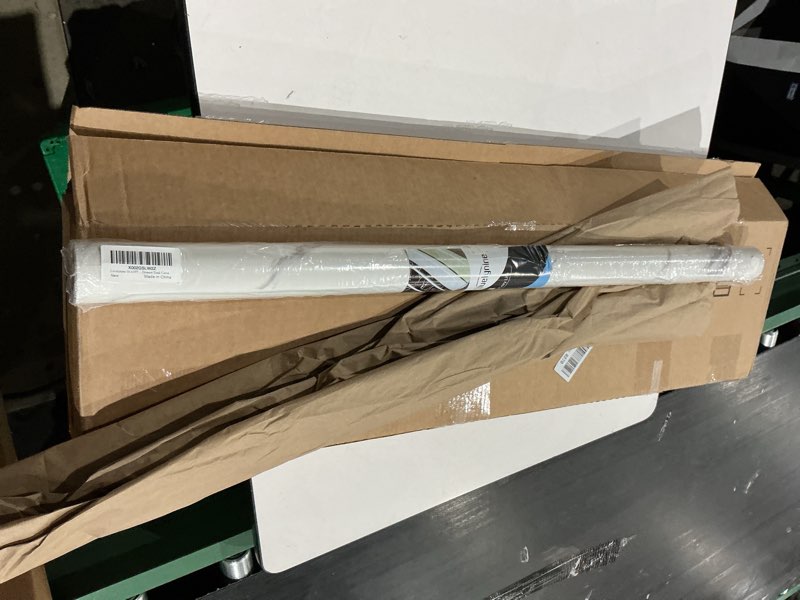 Condition photo showing New/Like New for livelynine 36 x197 large white contact paper for countertops waterproof peel and stick countertop renter friendly white marble wallpaper kitchen vinyl counter top wrap table covers dresser desk cover 36" x 197" white marble