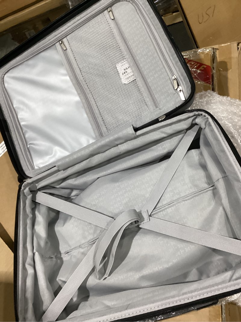 Condition photo showing New/Like New for LUGGEX Carry On Luggage 22x14x9 Airline Approved, Expandable Polycarbonate Suitcase with Front Pocket (Blue, 20 Inch, 35L) Blue 20 Inch-EXT