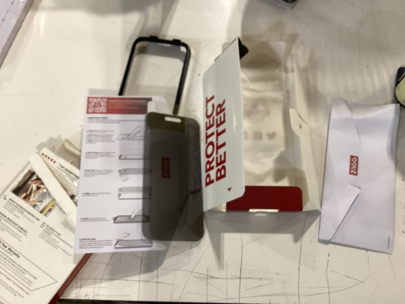 Condition photo showing Good Condition for zagg invisibleshield – apple iphone 16 pro glass shield privacy screen protector  easy installation with precise install tray  3x stronger glass  im