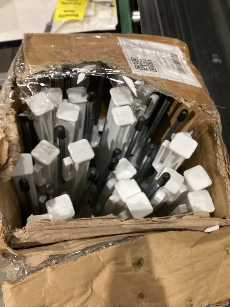 50 Pack Electric Fence Posts, 48 Inch Plastic Step in Fence Post, Temporary Fence Posts for Farm Pro