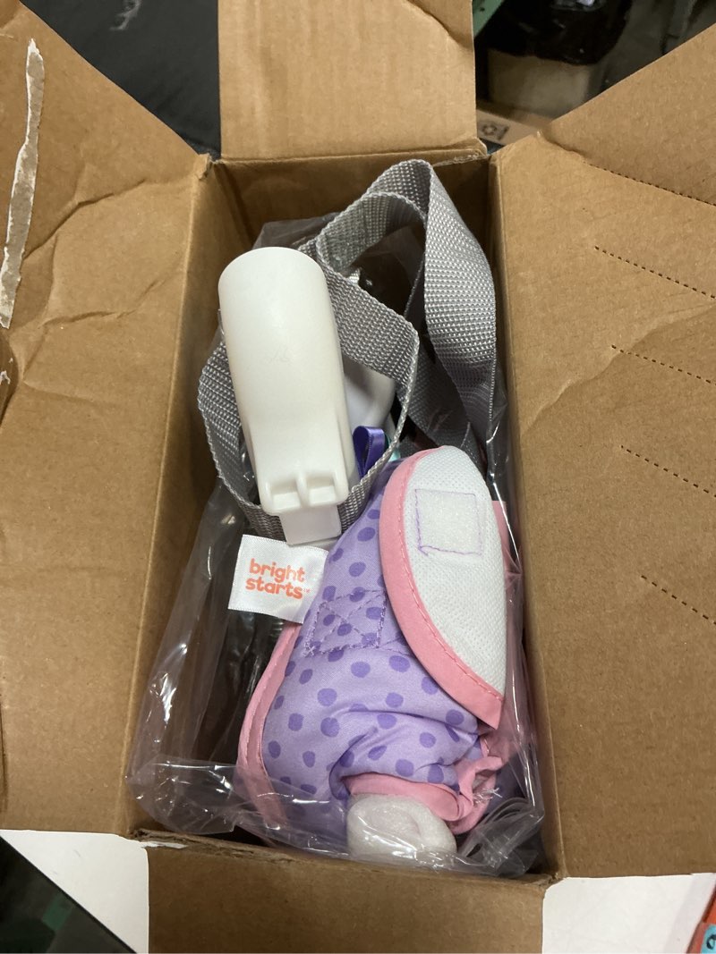 Condition photo showing Good Condition for Bright Starts Purple Paradise Door Jumper for Babies 6 to 12 Months or Up to 26 Pounds, Travel Jumper