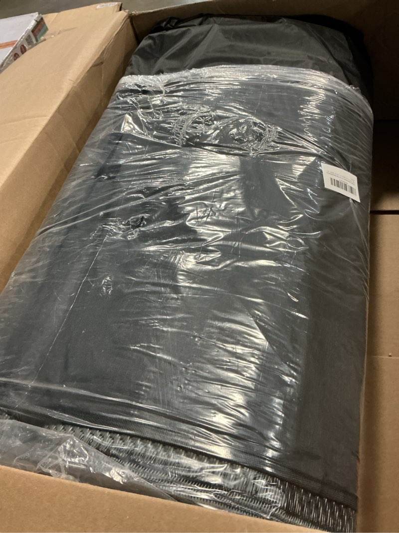 Condition photo showing Good Condition for genimo outdoor rug 10' x 14' waterproof for patios clearance, reversible outdoor plastic straw camping rug carpet, large area rugs mats for rv, camper, deck, balcony, porch, beach, picnic, black&grey black & grey | waterproof 10' x 14'