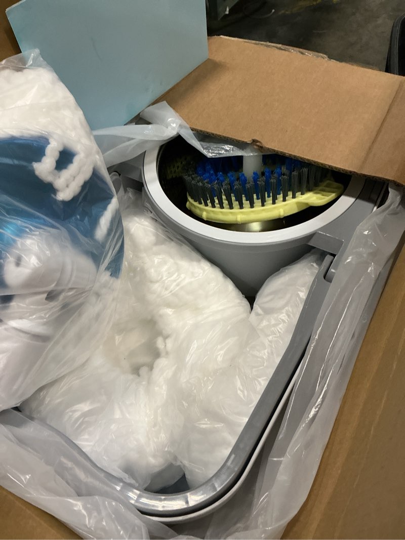 Condition photo showing Good Condition for michao spin mop bucket deluxe 360 spinning floor cleaning system with 6 microfiber replacement head refills,62" extended handle,4x wheel for home cleaning