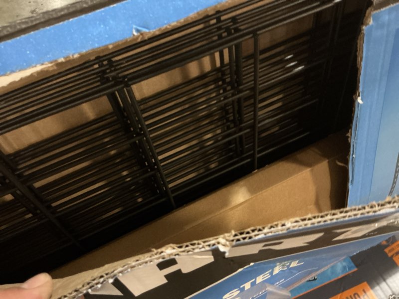 Condition photo showing Good Condition for hart 48"w x 24"d x 72"h 5-tier steel shelving with wire decking; 4,000 lbs. total capacity; black