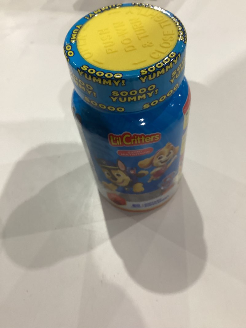 Condition photo showing New/Like New for L’il Critters Paw Patrol Gummy Vites Daily Gummy Multivitamin for Kids, Vitamin C, D3 for Immune Support Cherry, Orange and Blueberry Flavors, 60 Gummies 60 Count (Pack of 1)