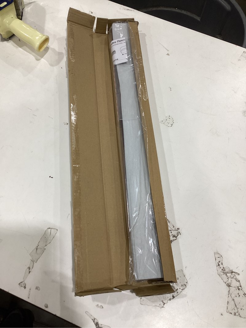 Condition photo showing New/Like New for SEEYE Arch Window Blackout Shades, Pleated Fabric Blind (Radius: 24'') Half Circle Cellular Cordless Semicircular Blinds with No Tools, Half-Round Shade Easy to Cut and Install, White White-blackout 48"W x 24"H