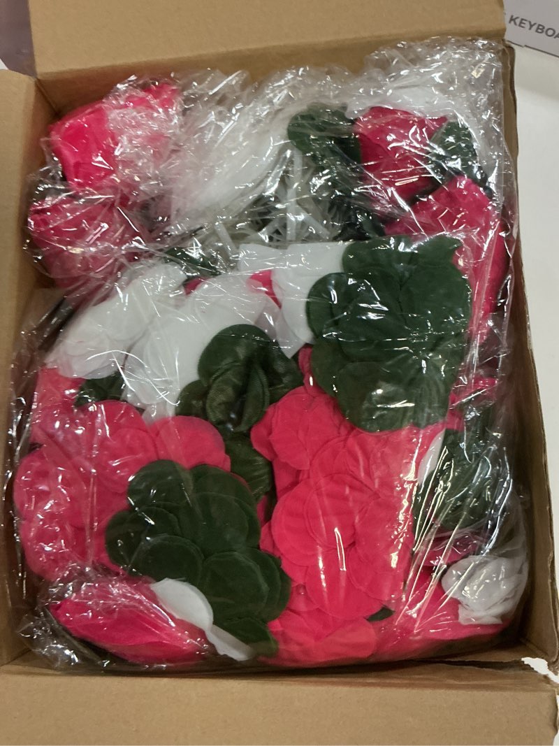 Condition photo showing New/Like New for 8 Pc 348 Inch Total Diwali Decorations Artificial Jasmine Garlands Toran with Lotus Buds Traditional Indian Hanging Decoration for Pooja Diwali Wedding Housewarming(Classic) 348 Inch Classic 8