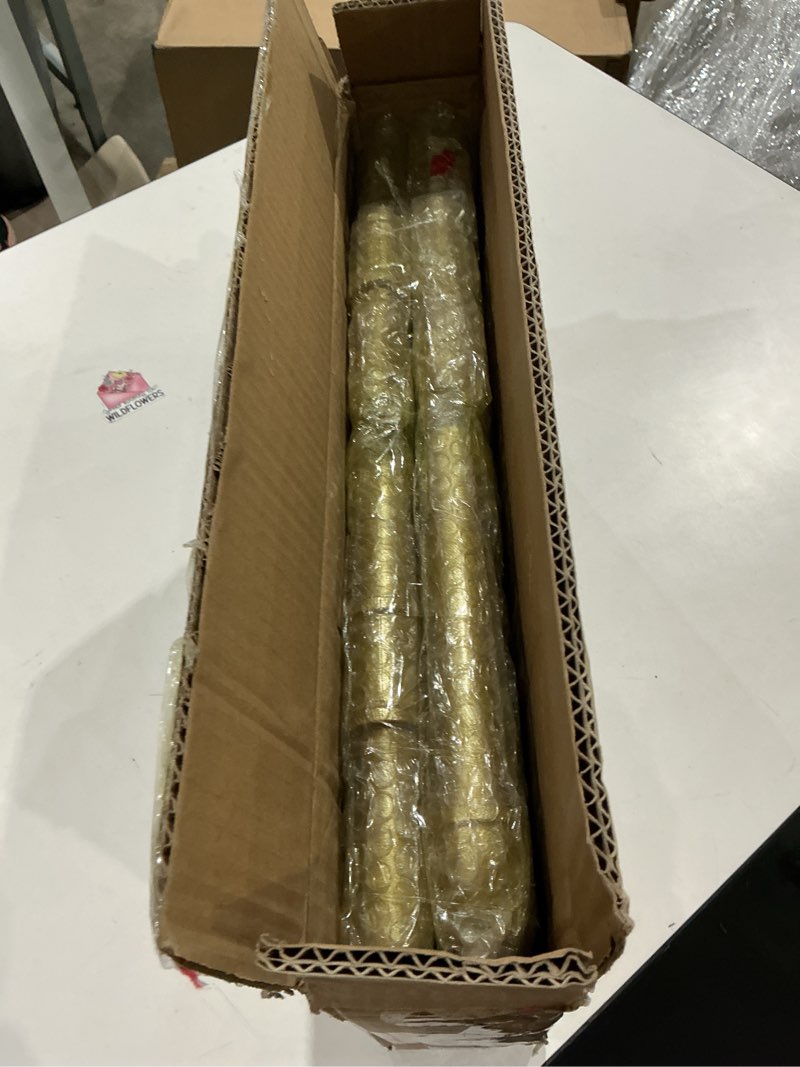 Condition photo showing Good Condition for industrial pipe clothing racks 2 pack, 36.2in wall mounted clothes rack, gold wall clothing racks for hanging clothes, space saving closet hanging rod for laundry room, bedroom