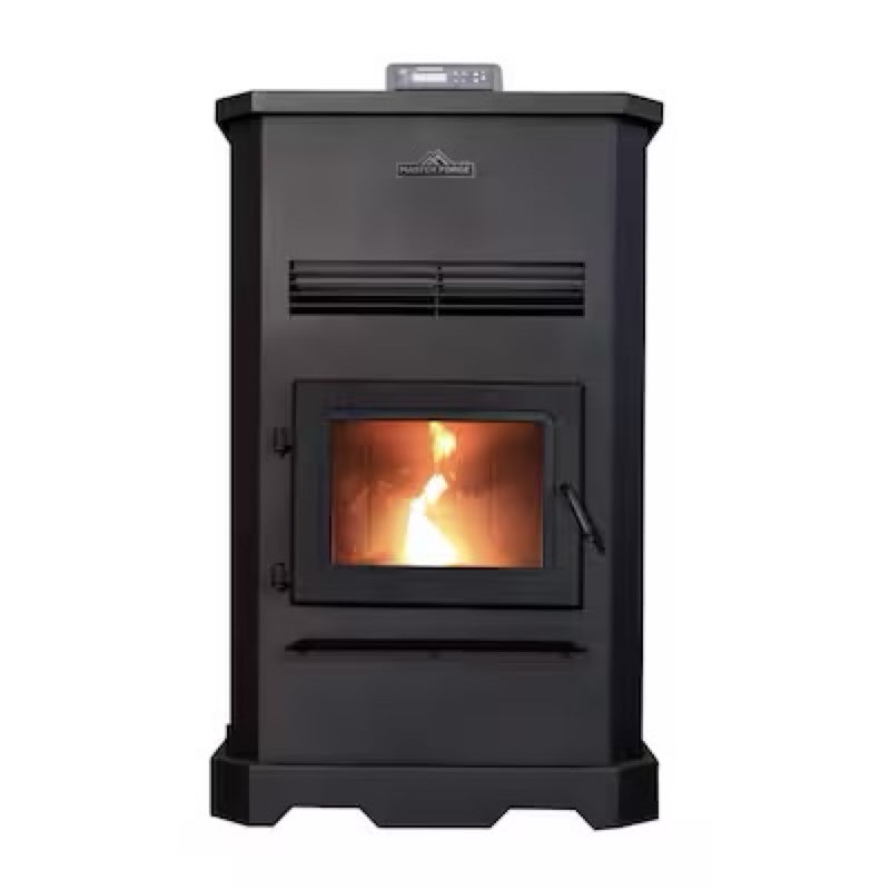 Master Forge 3000-sq ft Pellet stove with 140-lb Hopper 