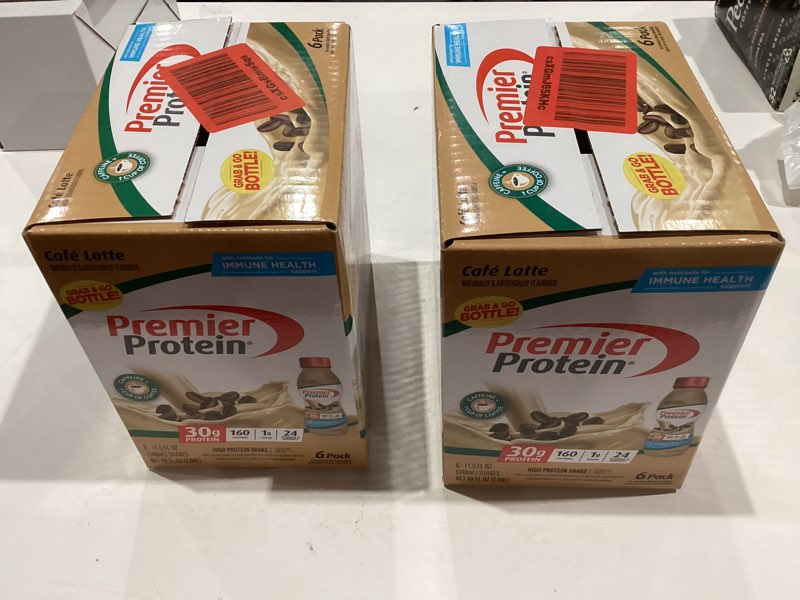 Condition photo showing New/Like New for Premier Protein Shake, Café Latte, 30g Protein, No Added Sugar, 24 Vitamins & Minerals to Support Immune Health, 11.5 fl oz, 6 Pack (Packaging May Vary) Cafe Latte 11.5 Fl Oz (Pack of 6)