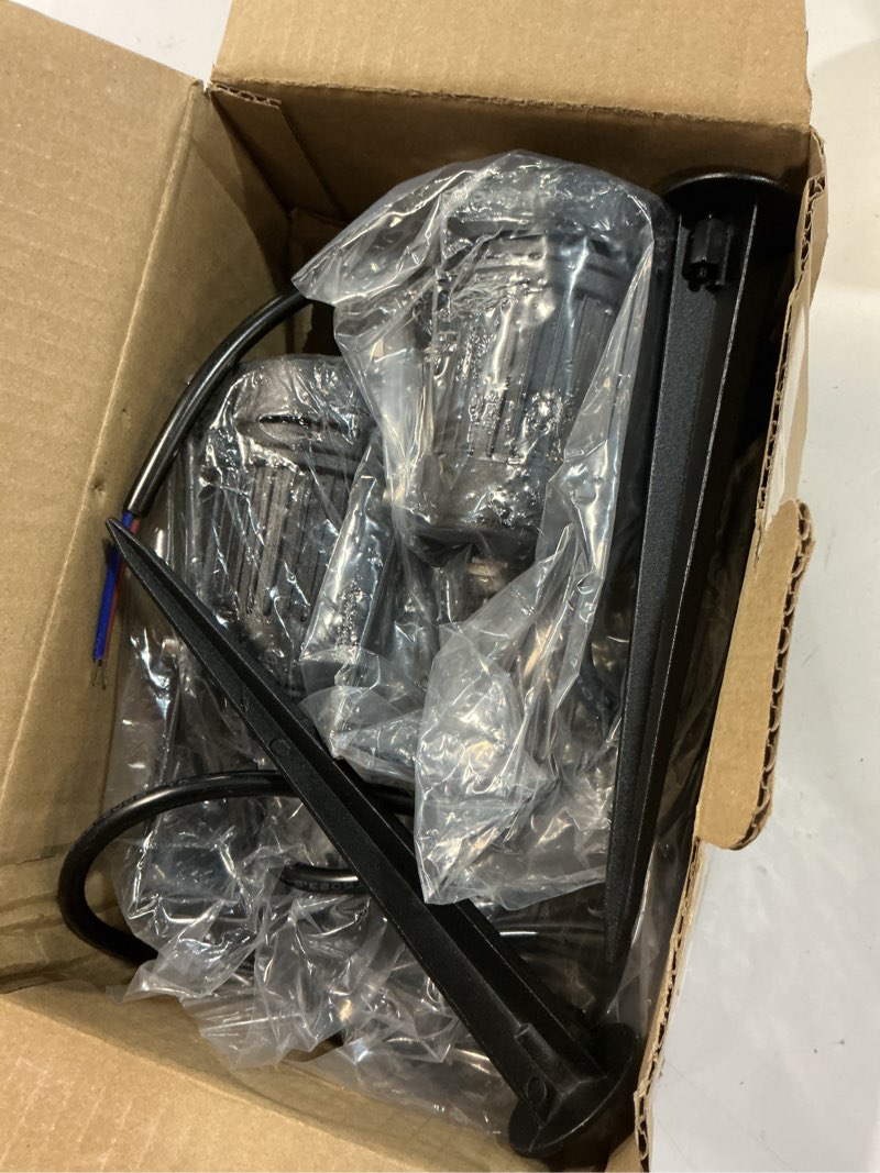 Condition photo showing Good Condition for low voltage landscape lights outdoor: 7w 700lm led landscape lighting with connectors for tree garden yard pathway | 12v 24v warm white 2700k spotlights | ip65 waterproof | 6 pack warm white - 6 pack