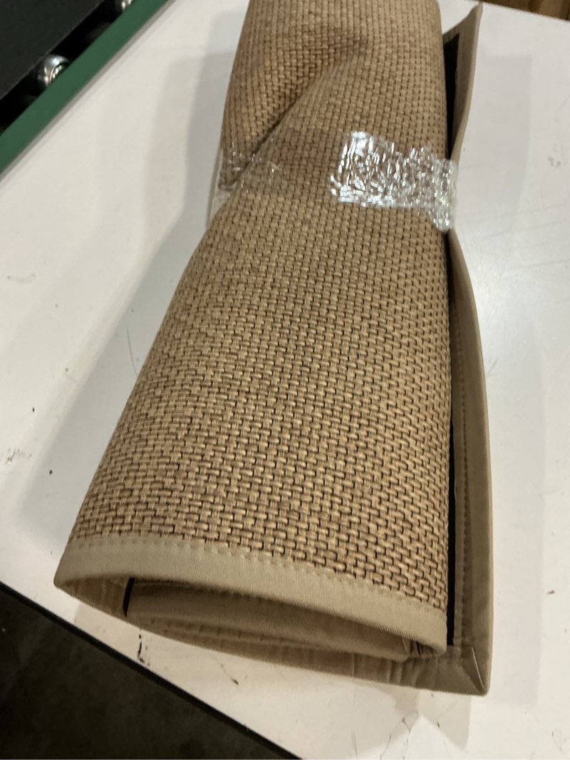 Condition photo showing New/Like New for dexi ultra thin entryway indoor door mat 24x36, non slip rubber backing inside entry mat, low profile easy clean dirt trapper doormat for inside entrance patio, beige 2' x 3' (rectangular) beige