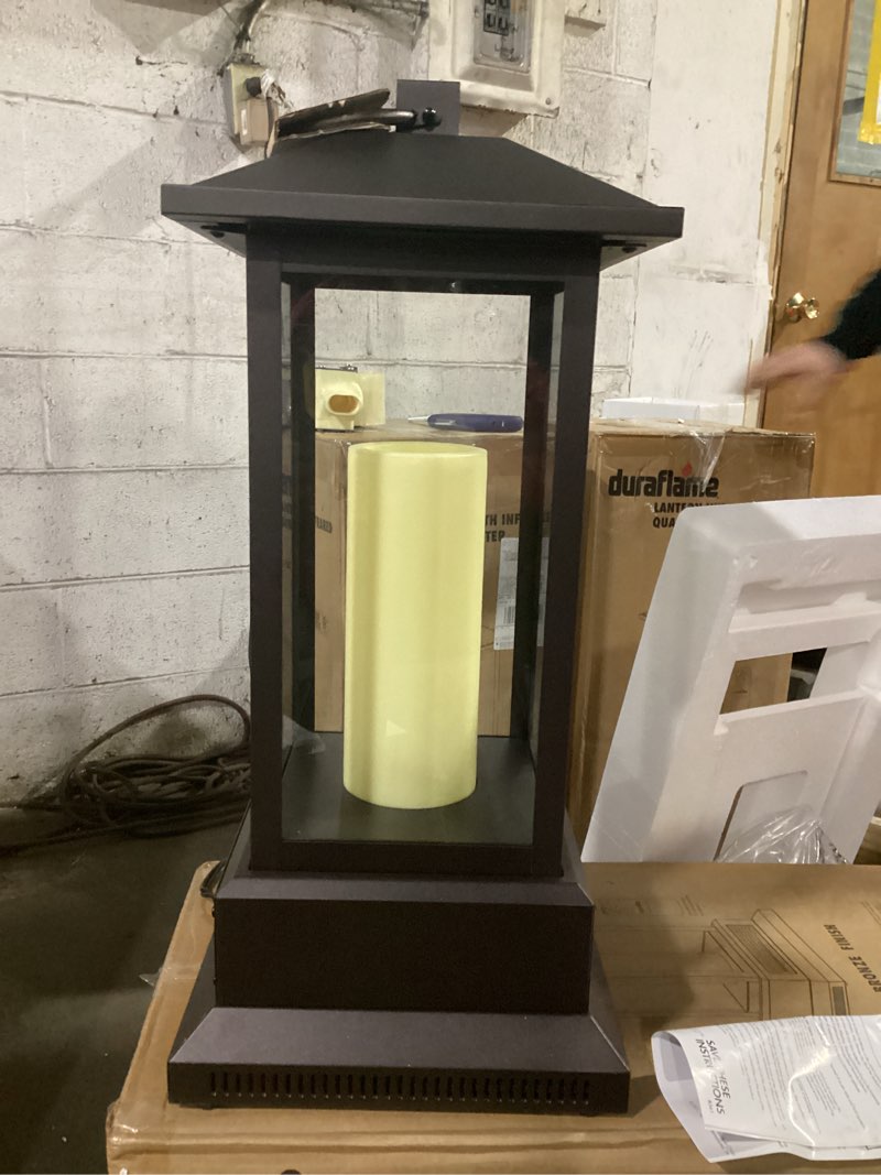 Condition photo showing Good Condition for duraflame Infrared Quartz Electric Lantern Heater - Gun Metal Gray