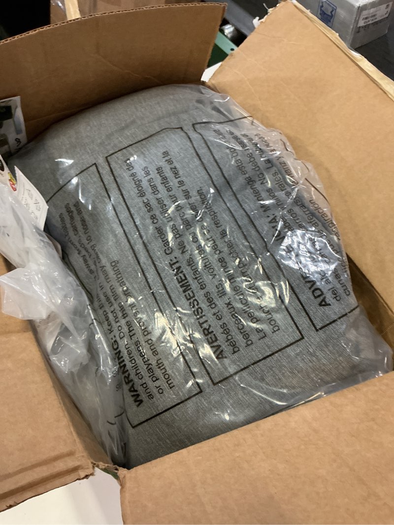 Condition photo showing Good Condition for sunrox 2 pack outdoor chair cushions waterproof & fadeshield patio furniture cushions, all-weather quick-dry deep seat cushions with drymesh drainage replacement cushions for sofa couch 23x25 inch heather charcoal 23x25 inch (pack of 2)