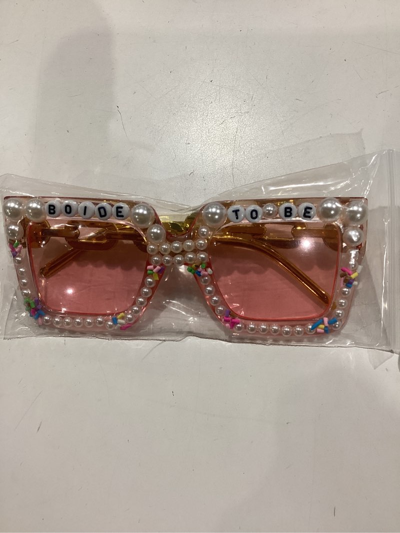 Condition photo showing Good Condition for bride sunglasses, bride to be gifts accessories sunglasses, bachelorette party decorations accessories bridal shower pink