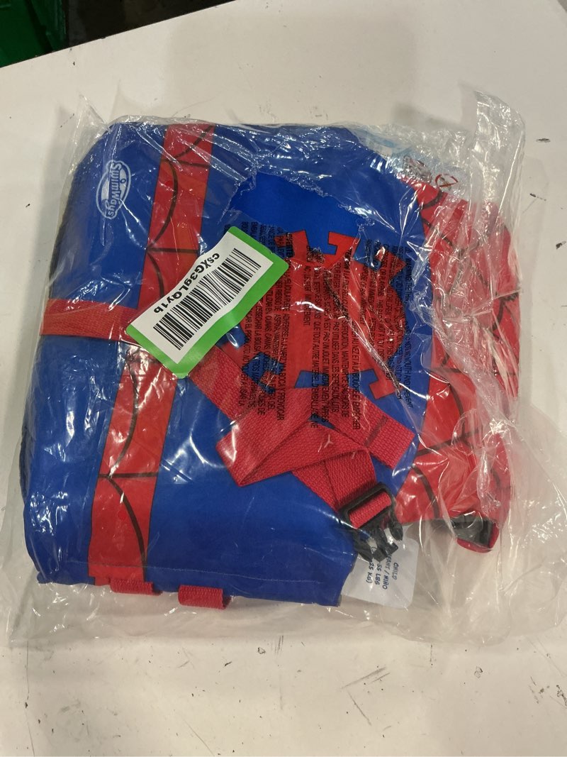 Condition photo showing Good Condition for swimways marvel swim trainer life jacket, us coast guard approved swim vest, pool floats & life jackets for kids 33-55 lbs, spider-man life jacket (new)