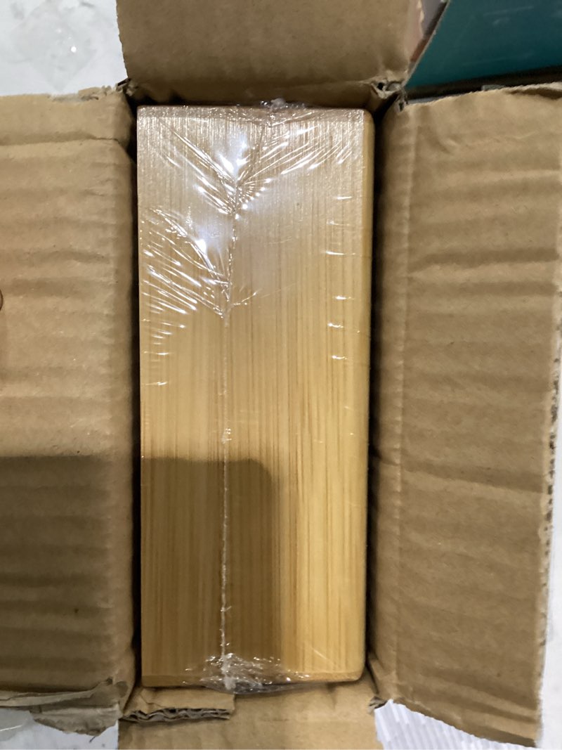 Condition photo showing New/Like New for bamboo kitchen drawer organizer, wooden storage box for utensil organizer silverware tray cutlery holder flatware containers - multi-use deep drawer dividers organizer for bathroom, jewelry, 12"6"2.5" bamboo 12*6*2.5 inch