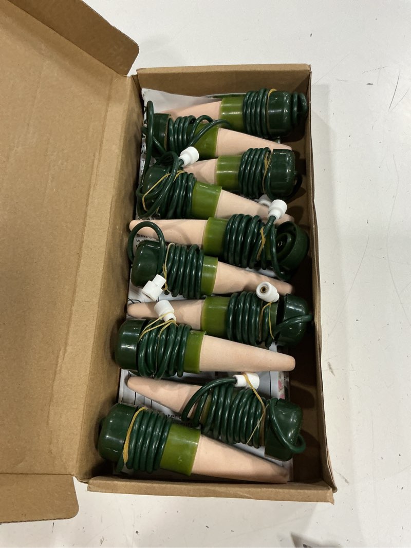 Condition photo showing Good Condition for bydoll plant self-watering stakes automatic plant dripper watering spikes for indoor outdoor bonsai,houseplant insert devices for vacation use,drip irrigation system(10pcs) 4.3''x1.3'' 10 pack green