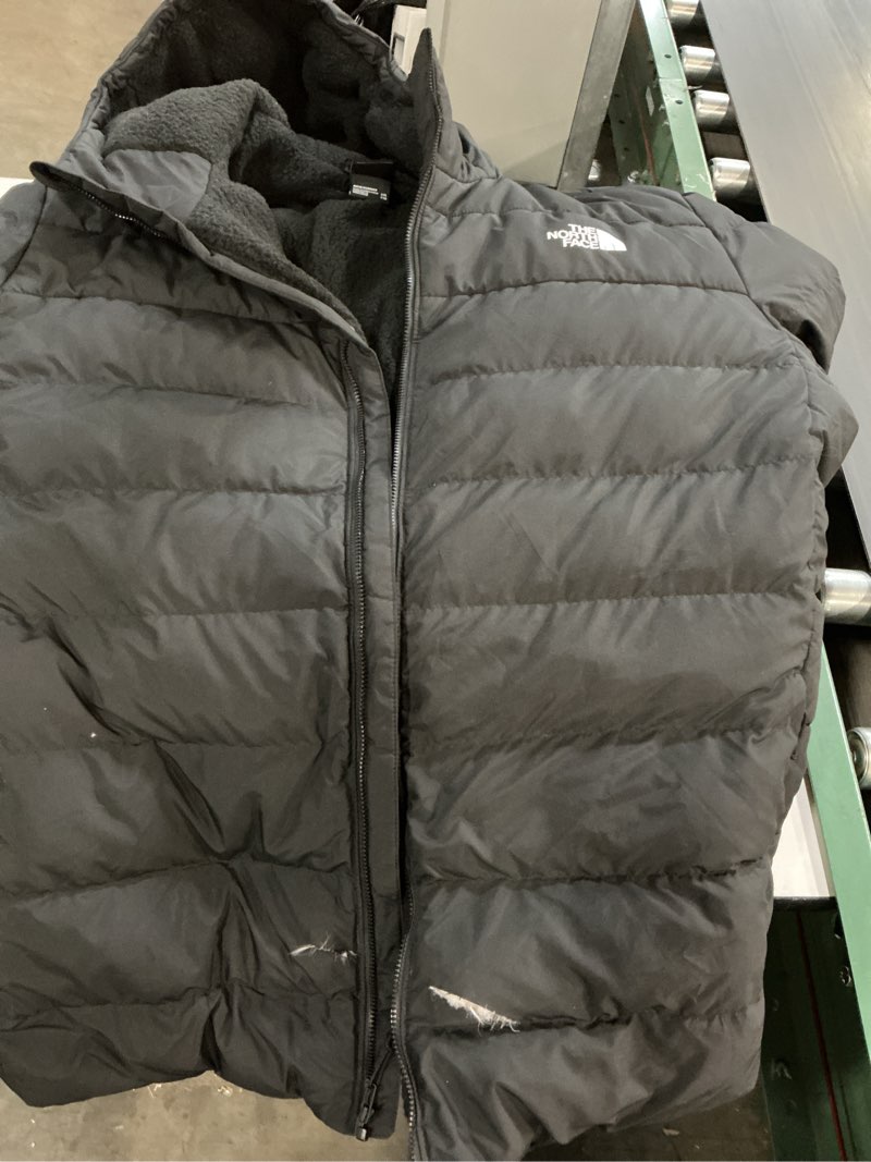 Condition photo showing As Is for The North Face mens Aconcagua 3 Hooded Jacket XX-Large Tnf Black-npf