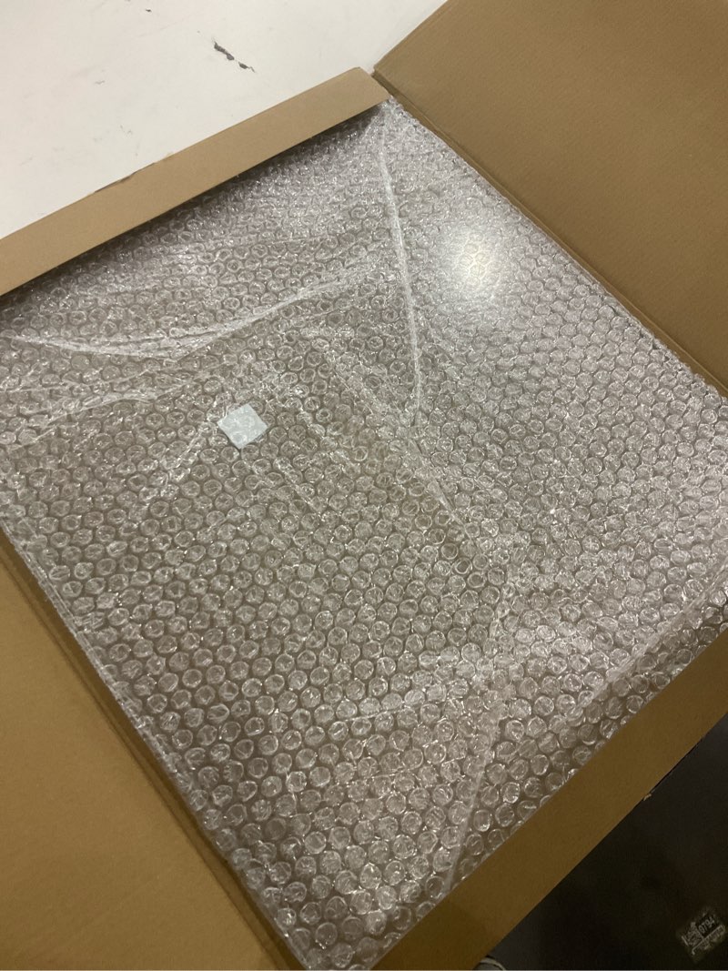 Condition photo showing New/Like New for Glass Cutting Board 20”x16”: Tempered Glass Kitchen Counter Protector - Durable- Scratch-Resistant, Heat-Proof - Clear Design Transparent 20"L x 16"W