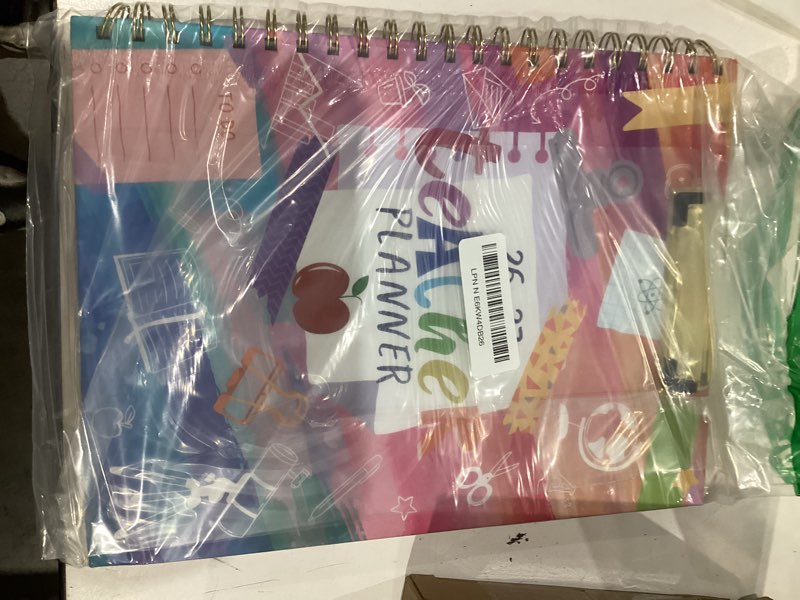 Condition photo showing As Is for teacher planner 2026-2027 - teacher lesson planner, july 2026 - june 2027, 9" x 11", 2026-2027 academic planner weekly and monthly, lesson plan book for teachers, colorful tabs, inner pocket, clipboard