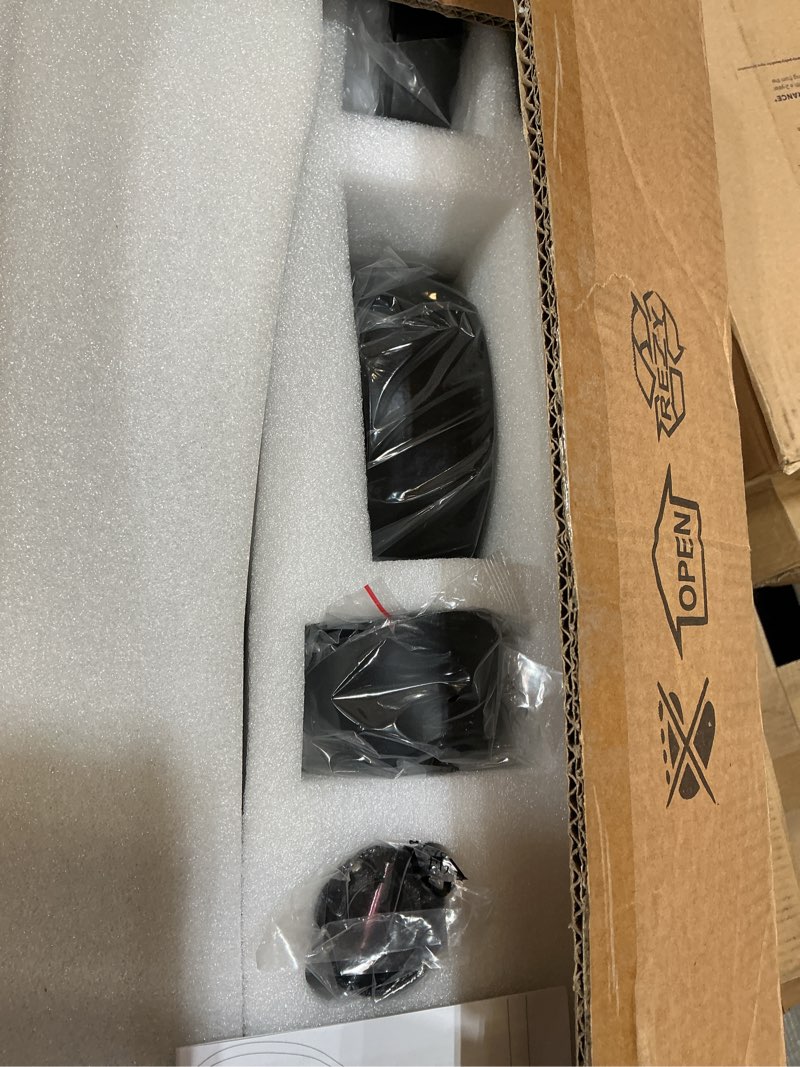 Condition photo showing Good Condition for 60 inch ceiling fans with lights remote, black ceiling fan, 3 downrods, 3 wood blades, etl listed, timer, 6 speed reversible dc motor outdoor fans for patios bedroom farmhouse, 60in, black black 60 inch