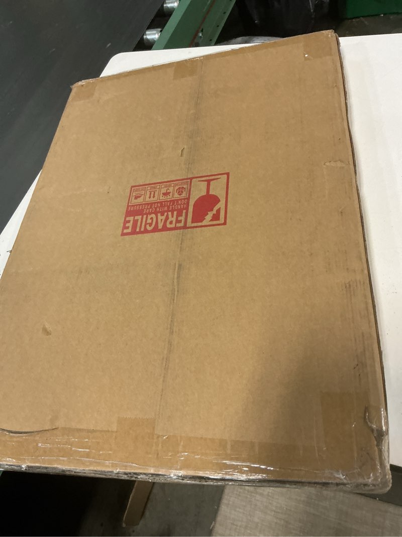 Condition photo showing New/Like New for AAZZKANG Large Wall Mirror White Framed Mirrors 28"x20" Rectangle Decorative for Farmhouse Bedroom Bathroom Home Entryway Hanging Vertically or Horizontaly 28"L x 20"W White