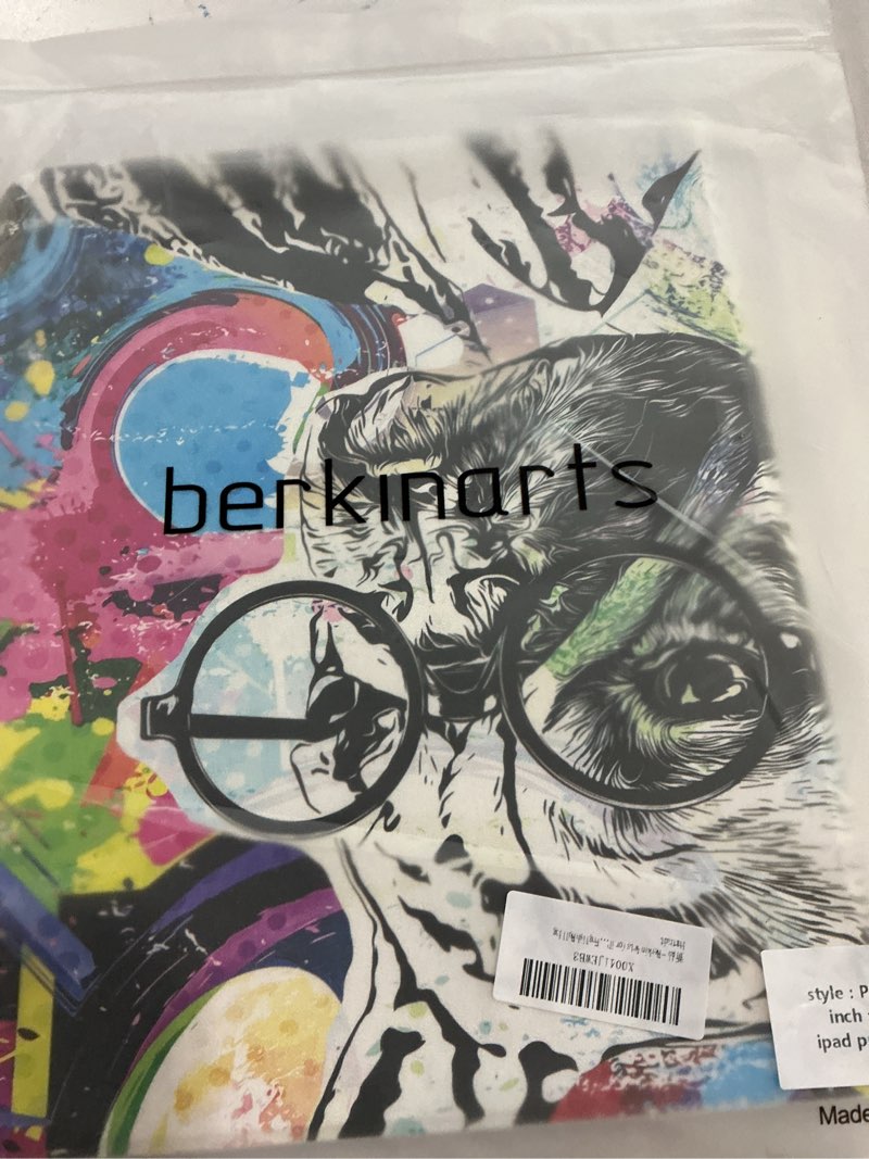 Condition photo showing New/Like New for Berkin Arts for iPad Pro 13 Inch M4 (2024) Case A2925/A2926/A3007 Folio Case Premium Leather Cover Maximalism English Bulldog Portrait iPad Pro (13 Inch) M4 English Bulldog(color and pattern may vary)